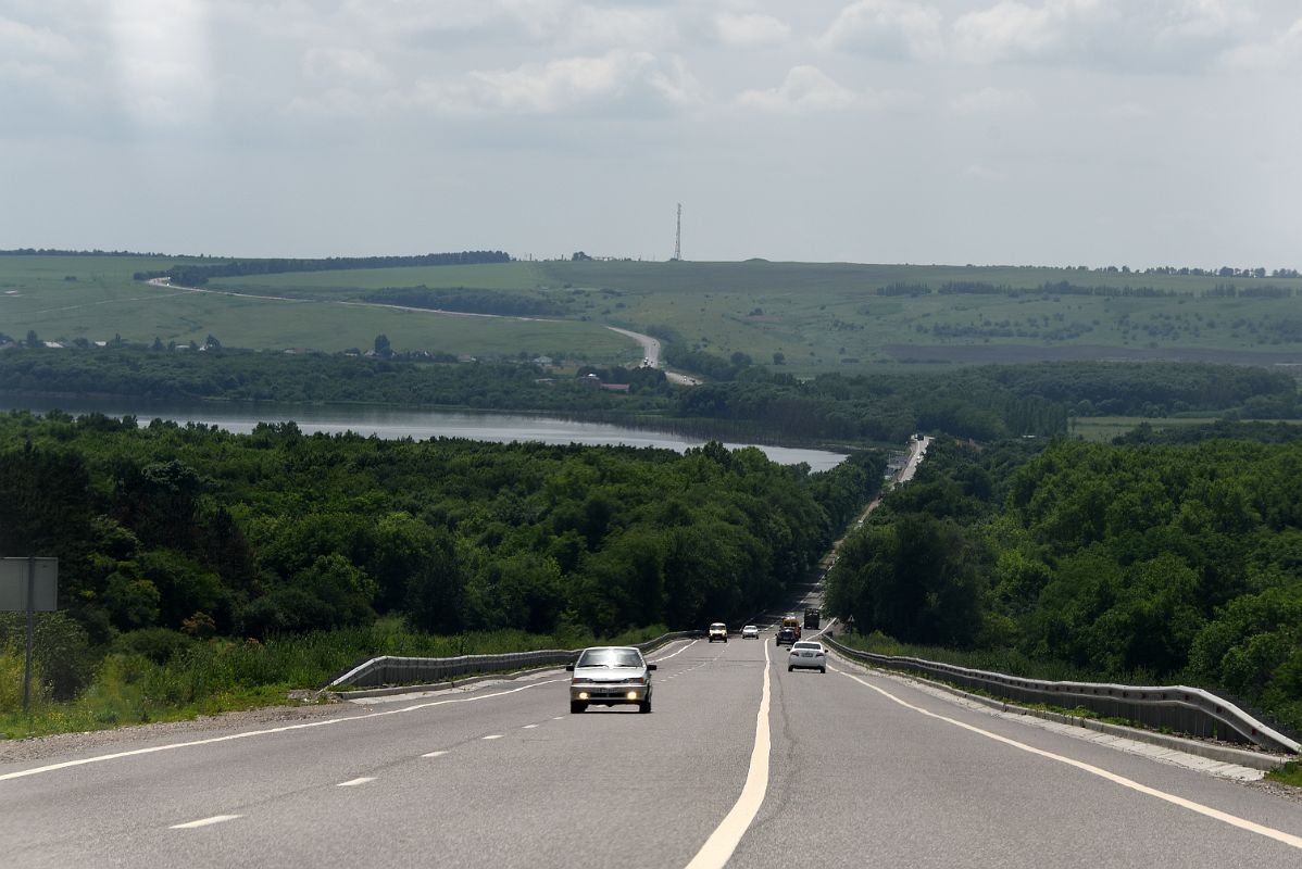 02C Driving On The Highway From Mineralnye Vody Towards Baksan On The Way To Terskol And The Mount Elbrus Climb